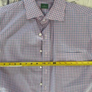 Sid Mashburn Red and Blue Checkered Shirt